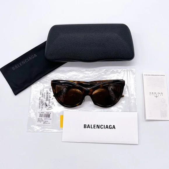 NEW BALENCIAGA BB0217S 002 NEW COLLECTION WOMEN’S SUNGLASSES BALENCIAGA - Picture 12 of 12